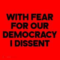 With Fear For Our Democracy I Dissent Santa Hat thumb 1