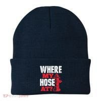 Wildland Firefighter Firefighting Fireman Where My Hose At Beanie thumb 0