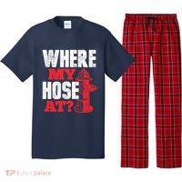 Wildland Firefighter Firefighting Fireman Where My Hose At Pajama Set thumb 0