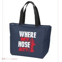 Wildland Firefighter Firefighting Fireman Where My Hose At Tote Bag thumb 3