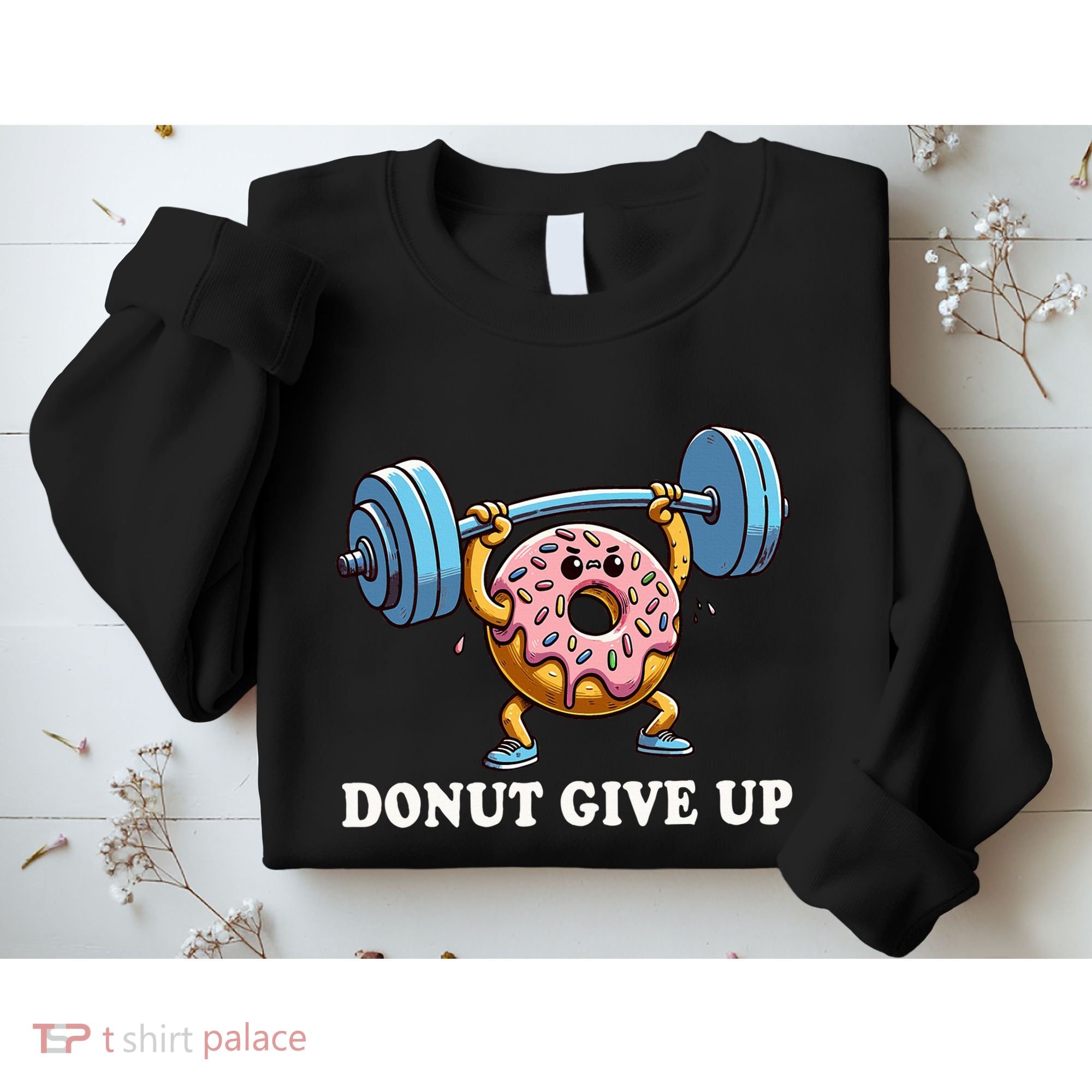 Weightlifting Funny Fitness Workout Gym Donut Lover Sweatshirt