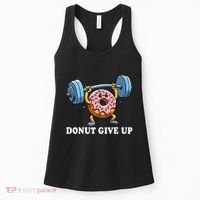 Weightlifting Funny Fitness Workout Gym Donut Lover Women's Tank Top thumb 0