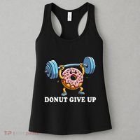 Weightlifting Funny Fitness Workout Gym Donut Lover Women's Tank Top thumb 3