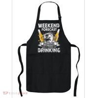 Weekend Forecast Fishing With Chance Drinking Cold Beer Apron thumb 0