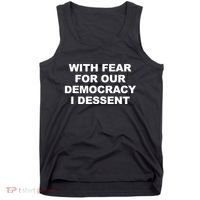 With Fear For Our Democracy I Dessent Tank Top thumb 0