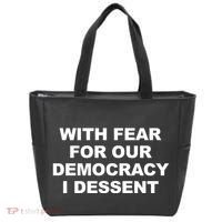 With Fear For Our Democracy I Dessent Tote Bag thumb 0