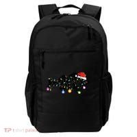 Walleye Fishing Funny Christmas Lights Fish Santa Hat Gift Backpack thumb 0