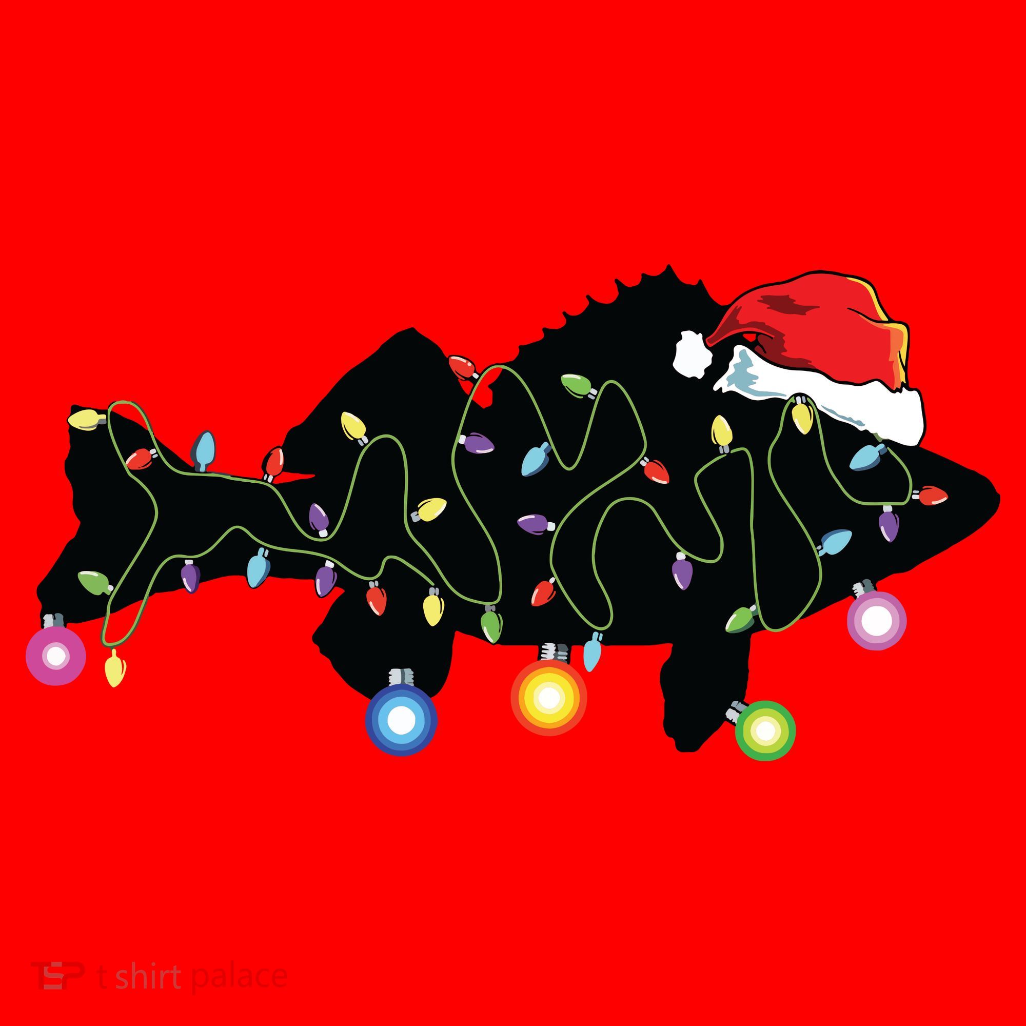 Walleye Fishing Funny Christmas Lights Fish Santa Hat Gift Santa Hat