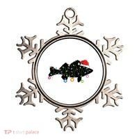 Walleye Fishing Funny Christmas Lights Fish Santa Hat Gift Ornament thumb 0