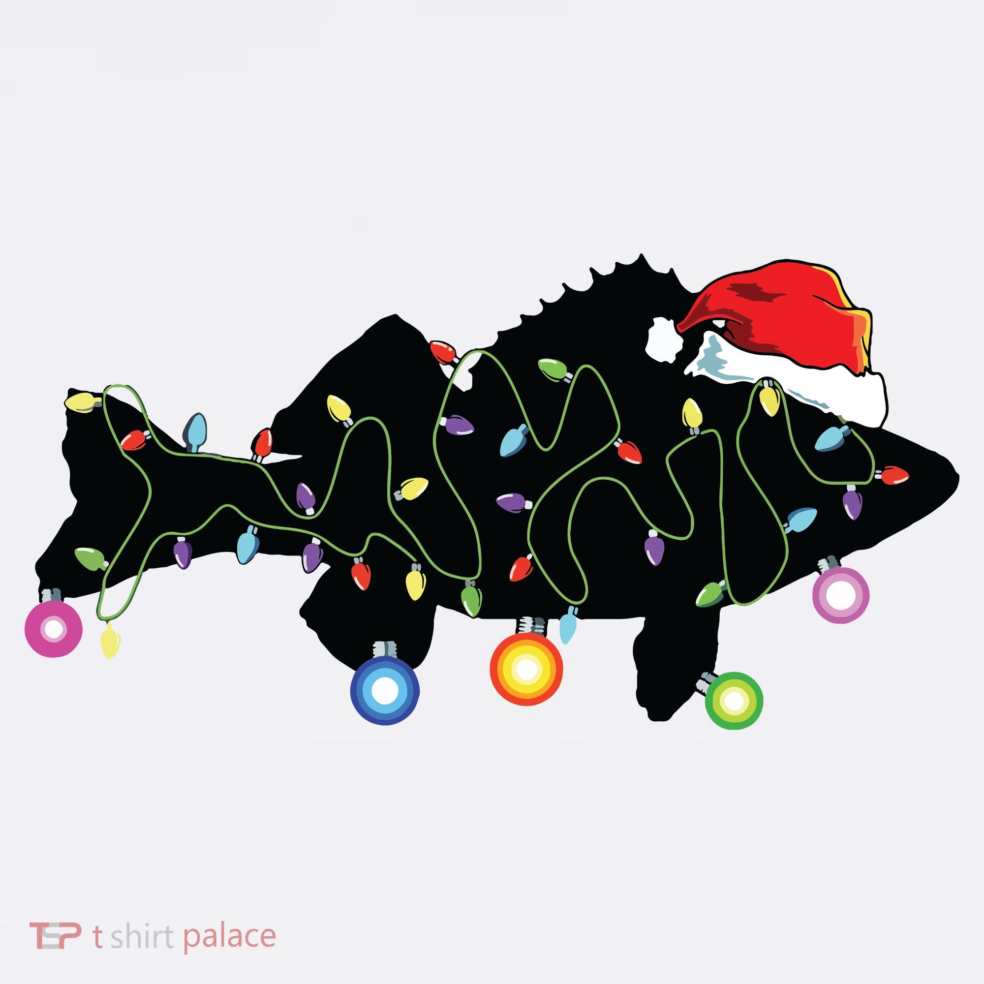Walleye Fishing Funny Christmas Lights Fish Santa Hat Gift Kids Sweatshirt