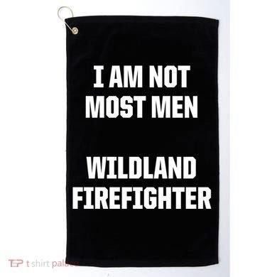 Wildland Firefighter Firefighting Fire Funny Gift Golf Towel
