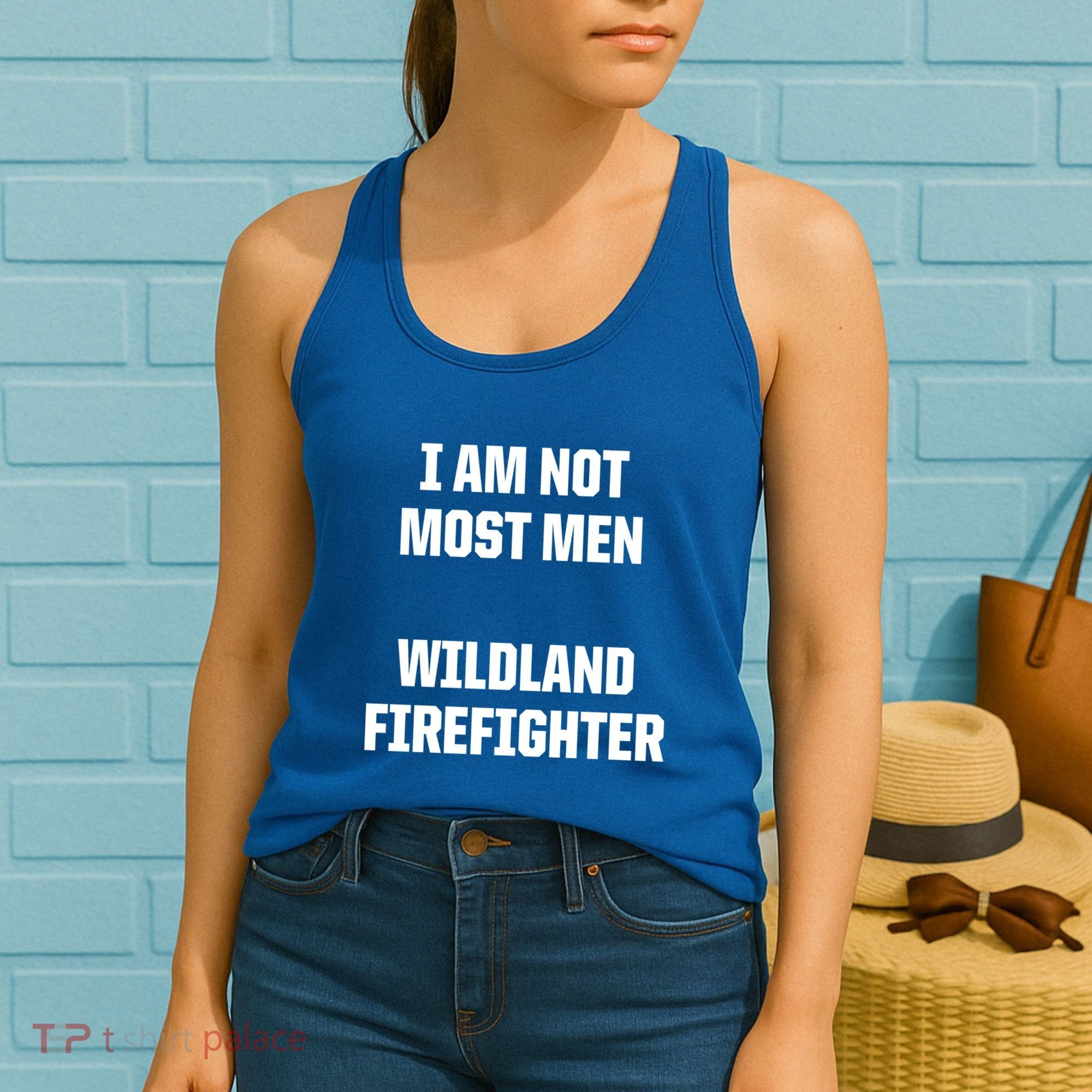 Wildland Firefighter Firefighting Fire Funny Gift Women's Tank Top
