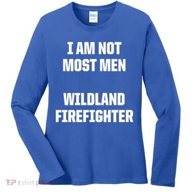 Wildland Firefighter Firefighting Fire Funny Gift Women's Long Sleeve Shirt