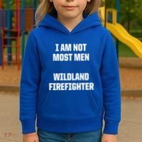 Wildland Firefighter Firefighting Fire Funny Gift Kids Hoodie thumb 3