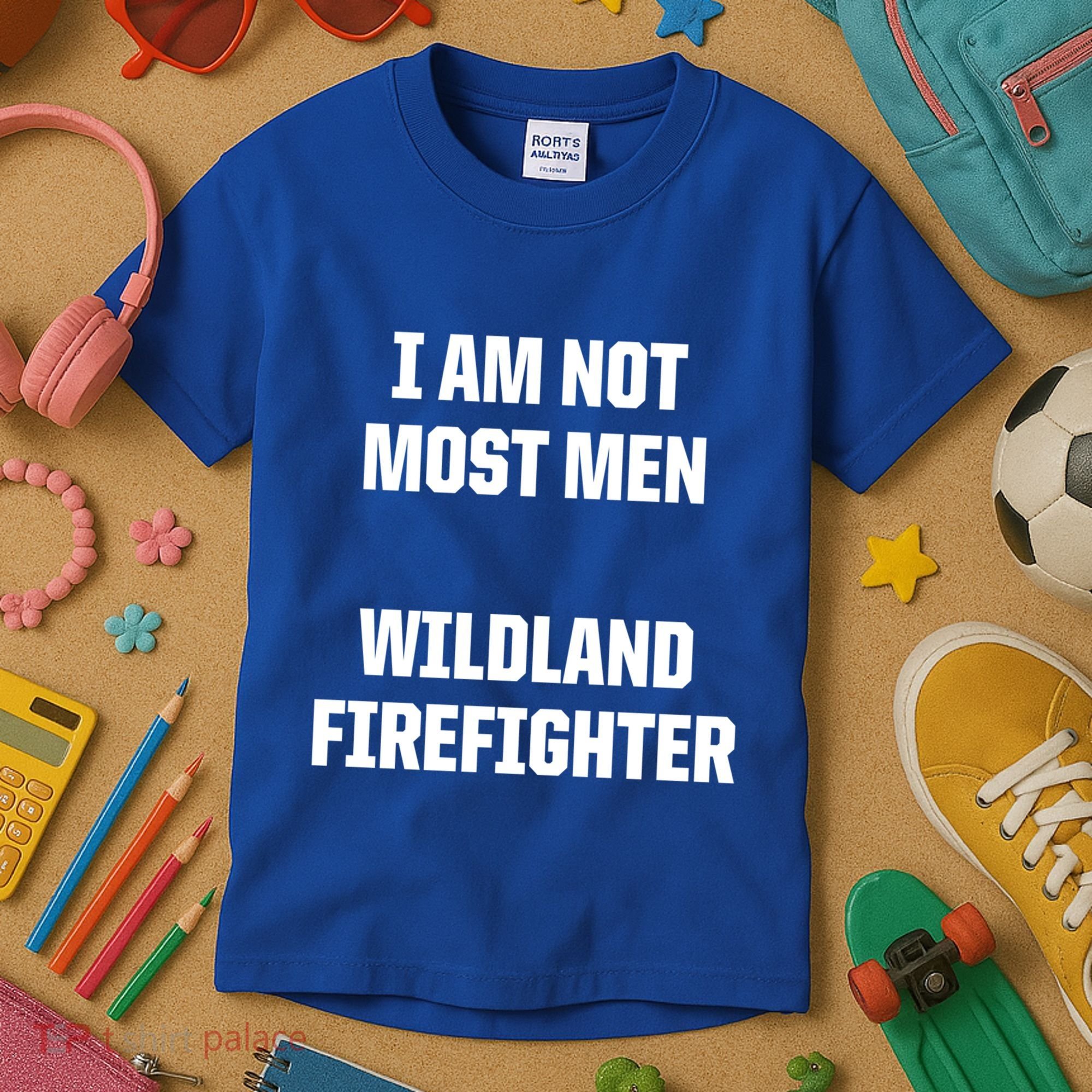 Wildland Firefighter Firefighting Fire Funny Gift Kids T-Shirt