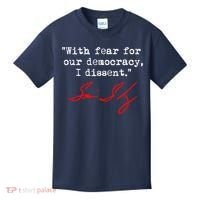 With Fear For Our Democracy I Dissent. Justice Sotomayor Kids T-Shirt thumb 0
