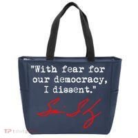 With Fear For Our Democracy I Dissent. Justice Sotomayor Tote Bag thumb 0