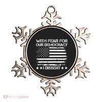 With Fear For Our Democracy I Dissent Presidential Immunity Premium Ornament thumb 0