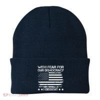 With Fear For Our Democracy I Dissent Presidential Immunity Premium Beanie thumb 0