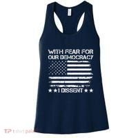 With Fear For Our Democracy I Dissent Presidential Immunity Premium Women's Tank Top thumb 0