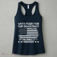 With Fear For Our Democracy I Dissent Presidential Immunity Premium Women's Tank Top thumb 3