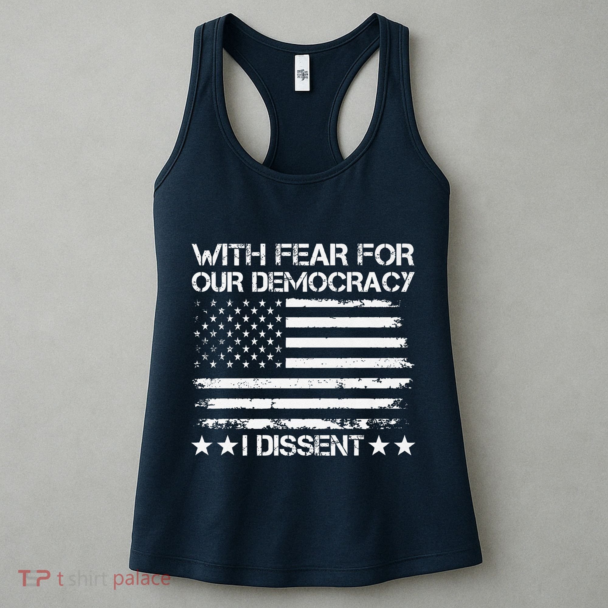With Fear For Our Democracy I Dissent Presidential Immunity Premium Women's Tank Top