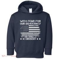 With Fear For Our Democracy I Dissent Presidential Immunity Premium Toddler Hoodie thumb 0