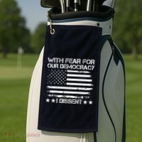 With Fear For Our Democracy I Dissent Presidential Immunity Premium Golf Towel thumb 2