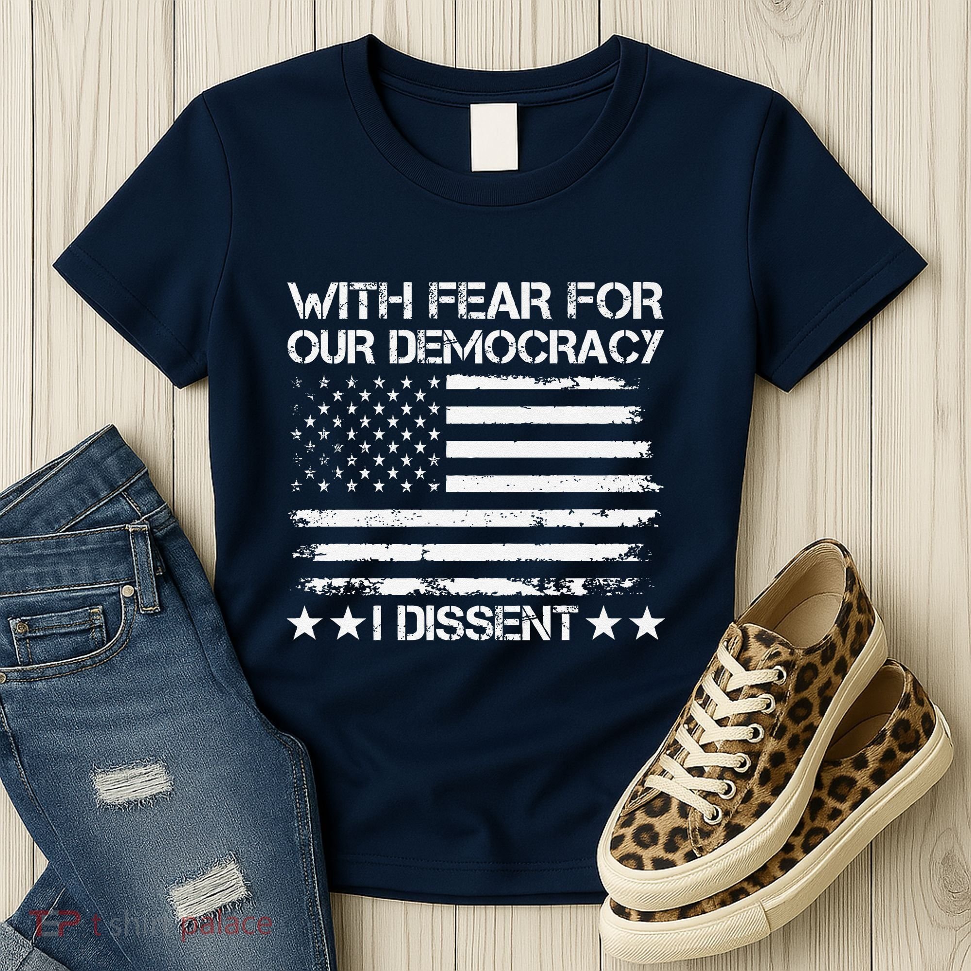 With Fear For Our Democracy I Dissent Presidential Immunity Premium Women's T-Shirt