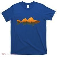 Walleye Fishing Forest Nature Wildlife Fisherman T-Shirt thumb 0