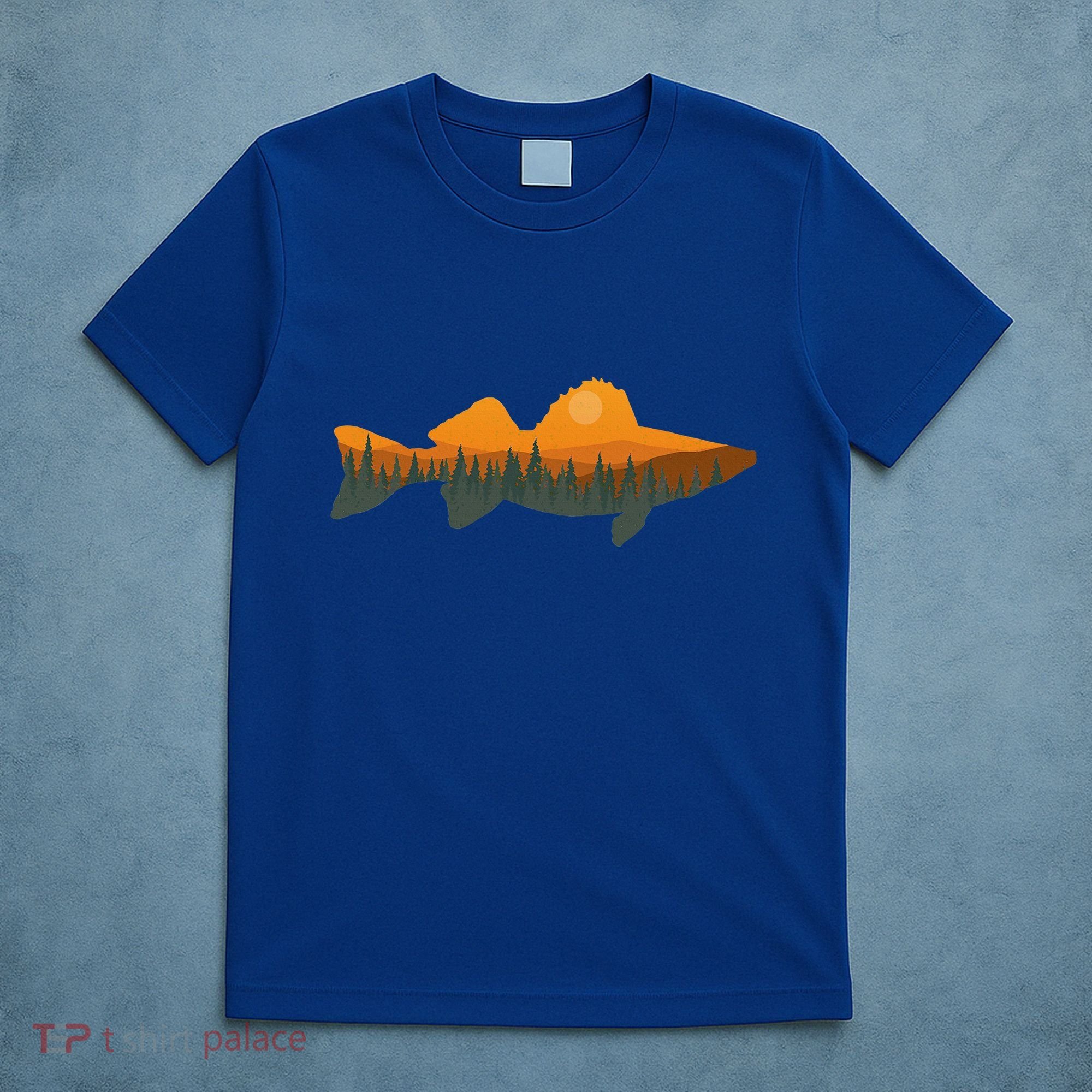 Walleye Fishing Forest Nature Wildlife Fisherman T-Shirt