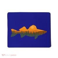 Walleye Fishing Forest Nature Wildlife Fisherman Mousepad thumb 0
