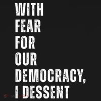 With Fear For Our Democracy I Dissent Quote Bucket Hat thumb 4