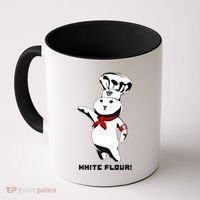 White Flour Funny Coffee Mug thumb 0