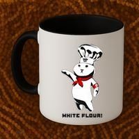 White Flour Funny Coffee Mug thumb 2