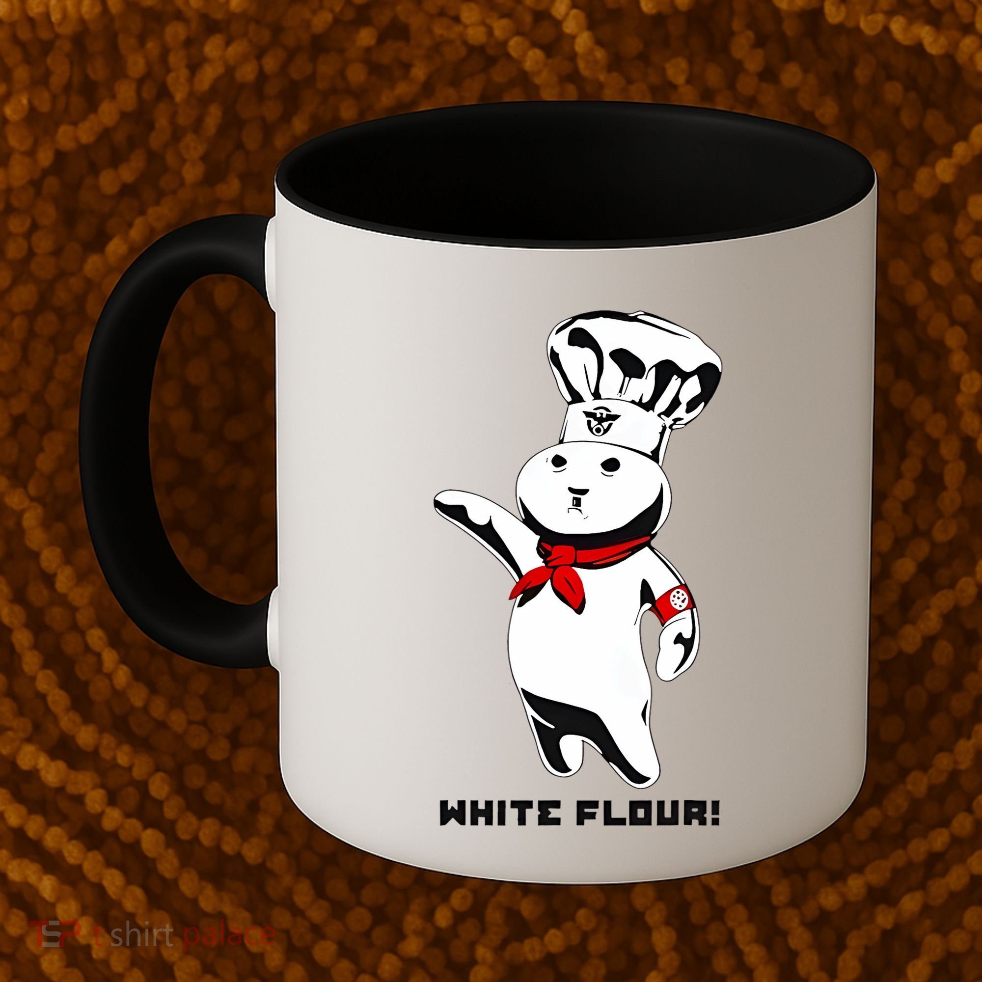 White Flour Funny Coffee Mug