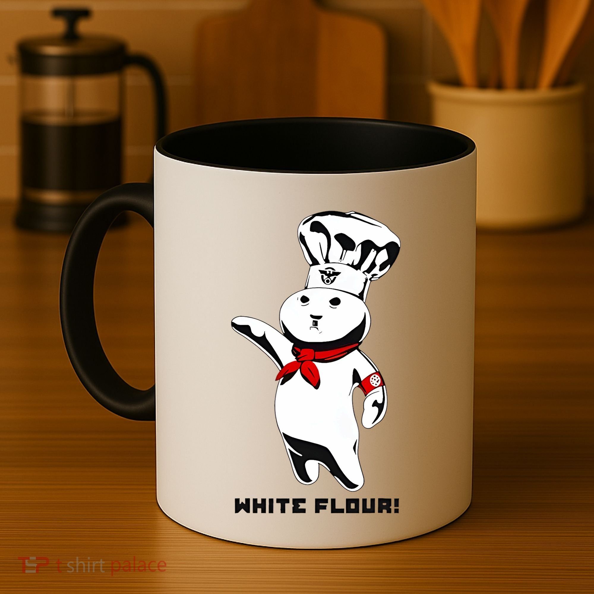 White Flour Funny Coffee Mug