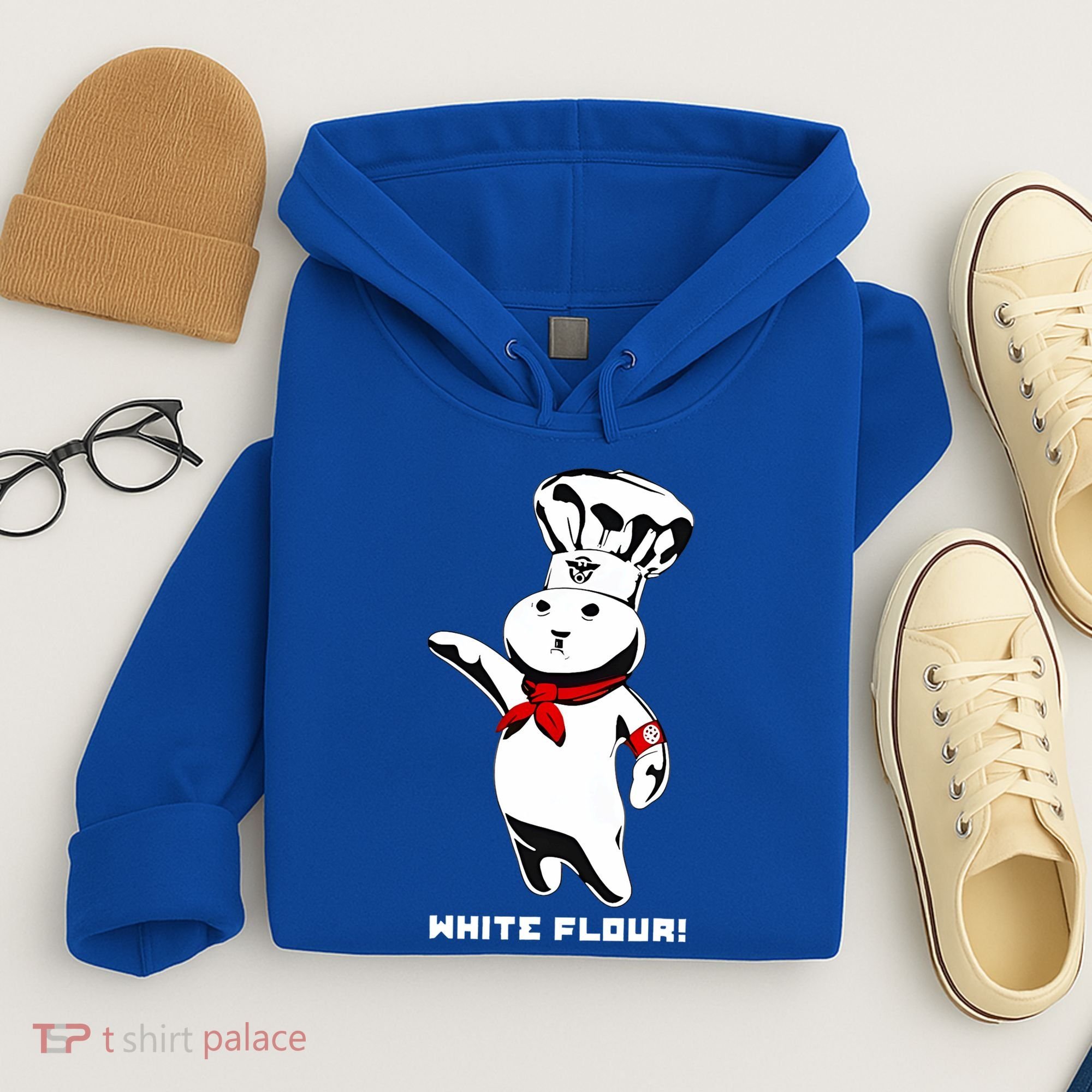 White Flour Funny Hoodie