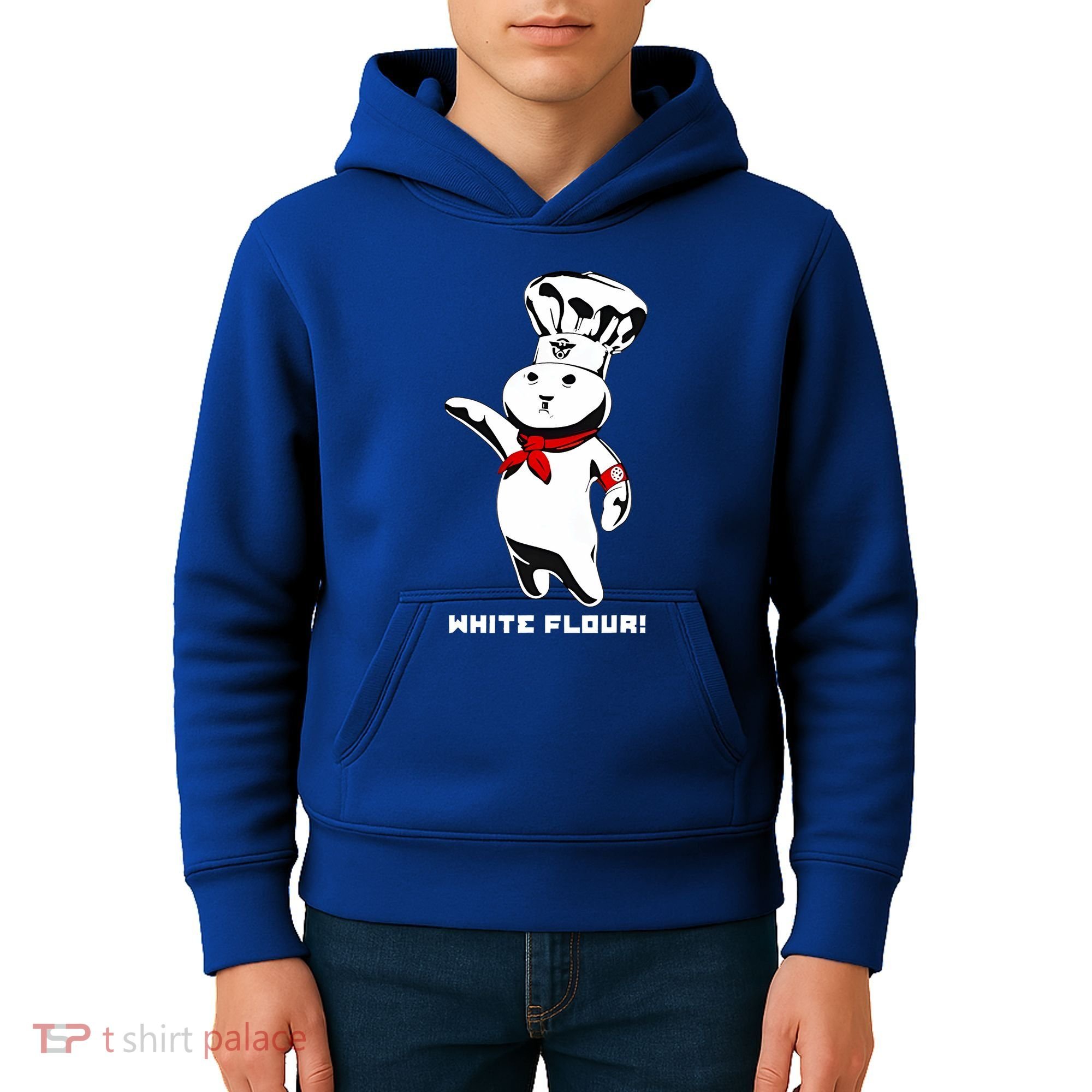 White Flour Funny Kids Hoodie