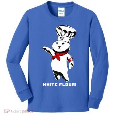 White Flour Funny Kids Long Sleeve Shirt