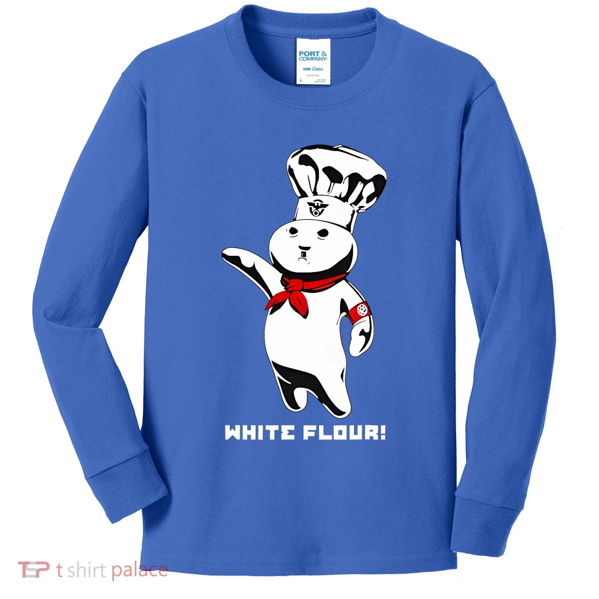 White Flour Funny Kids Long Sleeve Shirt