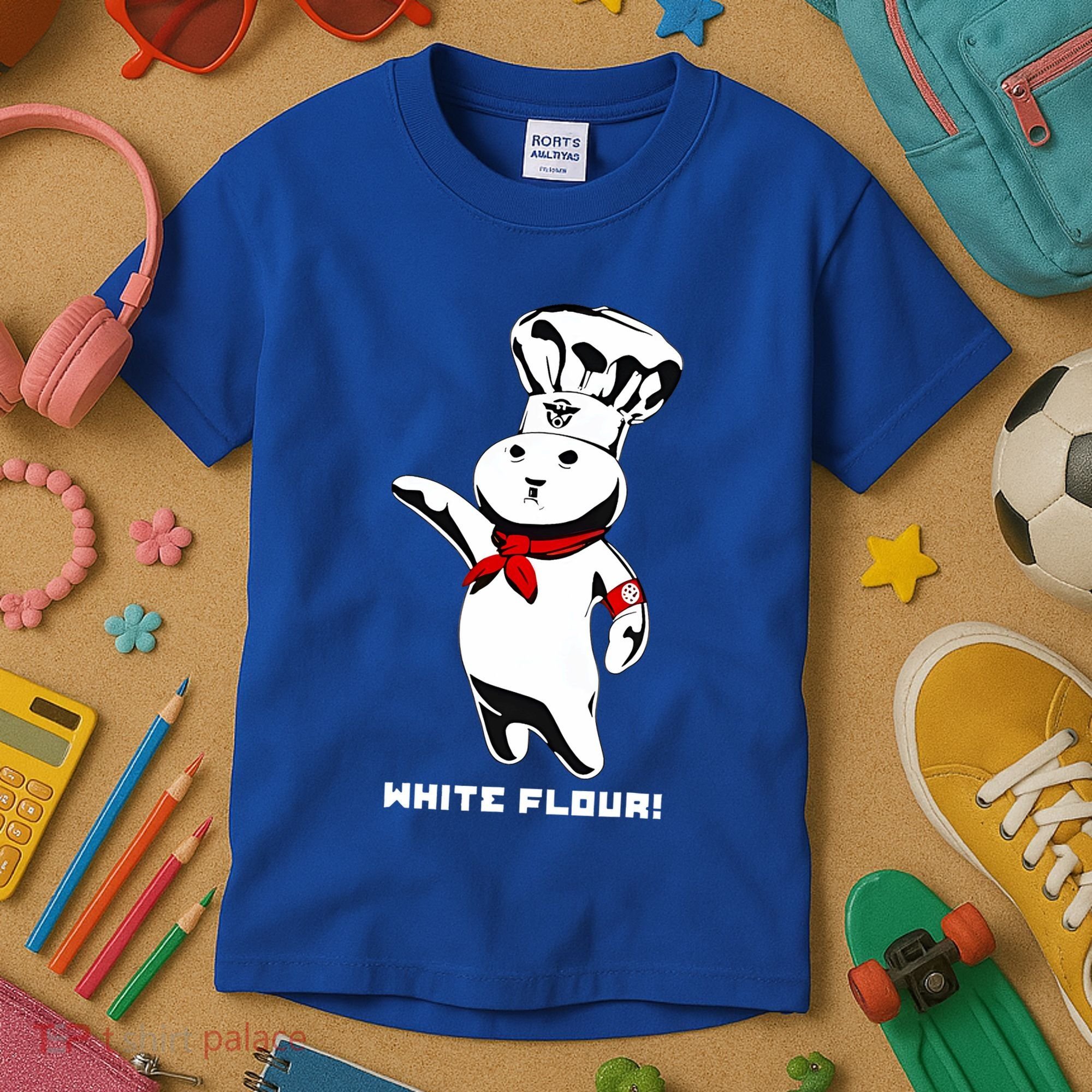 White Flour Funny Kids T-Shirt