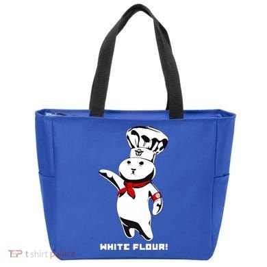 White Flour Funny Tote Bag