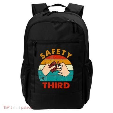 Warning Fireworks Firecrackers Safety Third 4th Of July Backpack