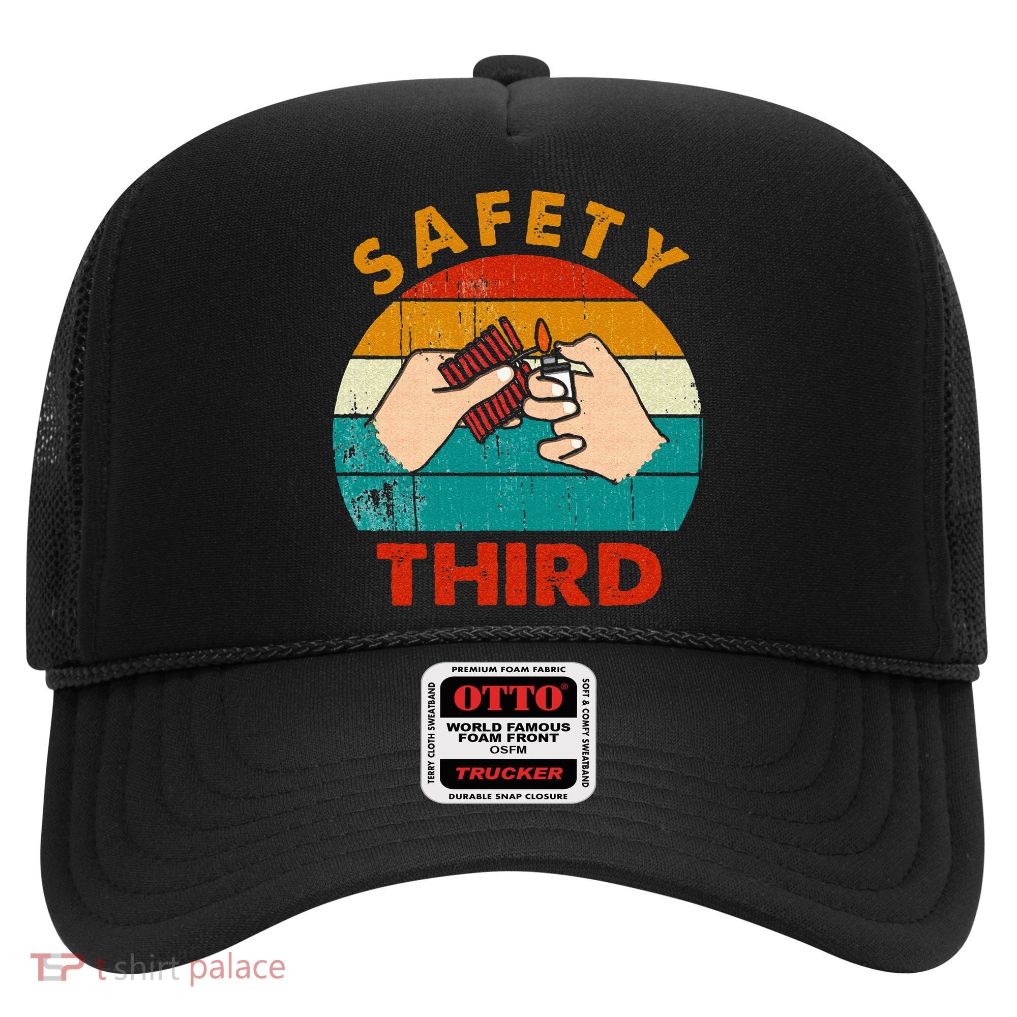 Warning Fireworks Firecrackers Safety Third 4th Of July Hat