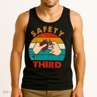Warning Fireworks Firecrackers Safety Third 4th Of July Tank Top thumb 3