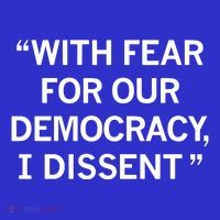 With Fear For Our Democracy I Dissent Coaster thumb 2