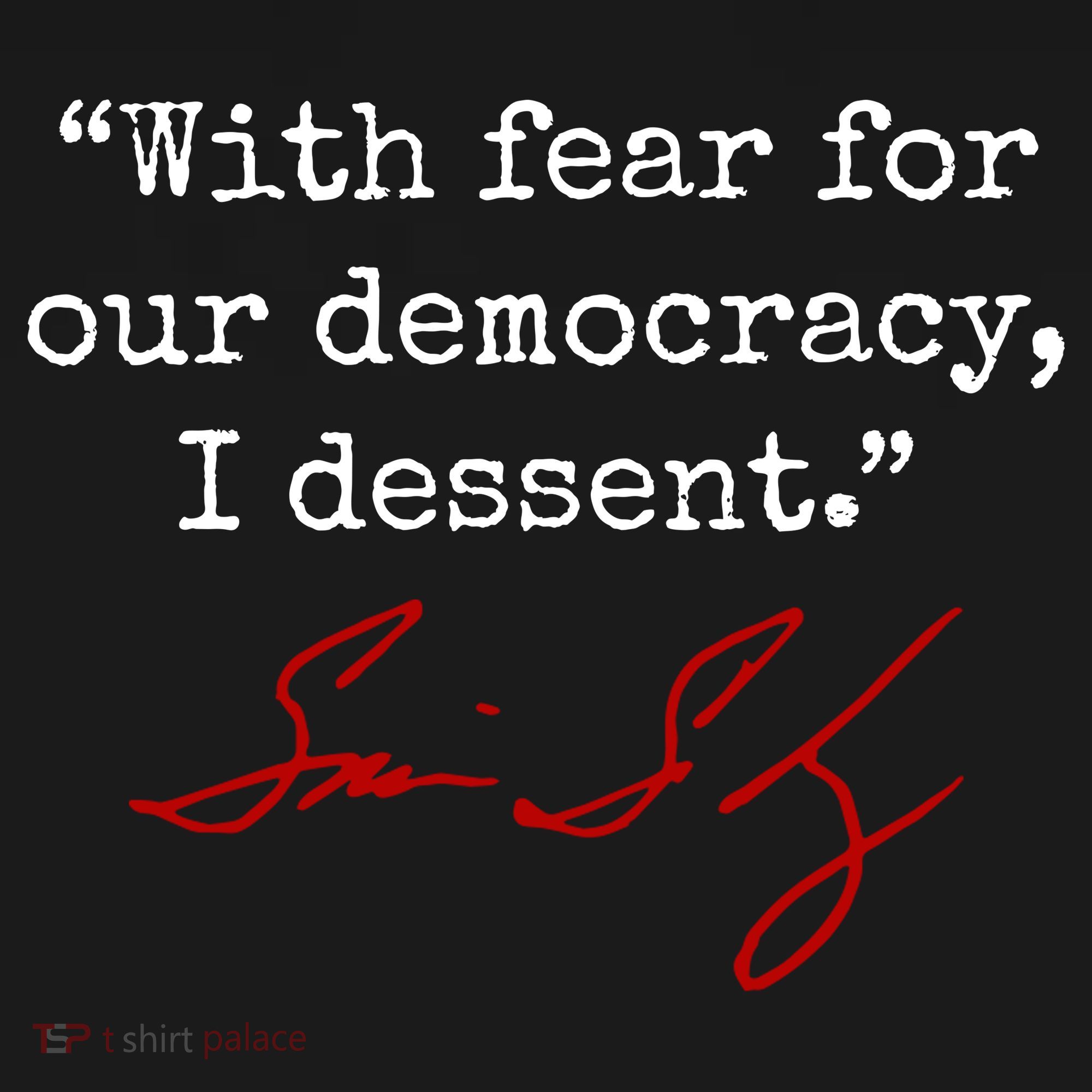 With Fear For Our Democracy I Dissent Toddler Hoodie