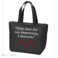 With Fear For Our Democracy I Dissent Tote Bag thumb 3