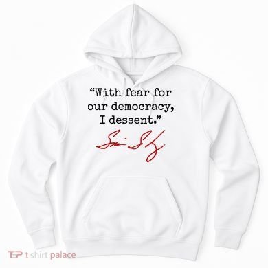 With Fear For Our Democracy I Dissent Hoodie
